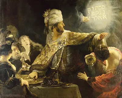 Das Gastmahl des Belsazar Rembrandt